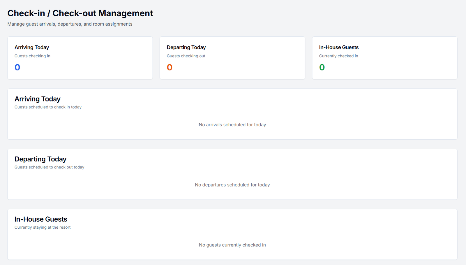 Front Desk Operations